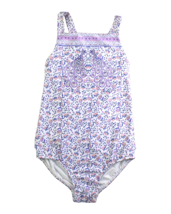 A Purple Swimsuits from Seafolly in size 6T for girl. (Front View)