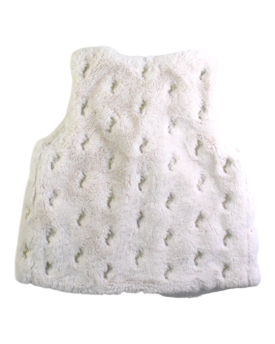 A White Dress Up Vests from Chloe in size 6T for girl. (Back View)