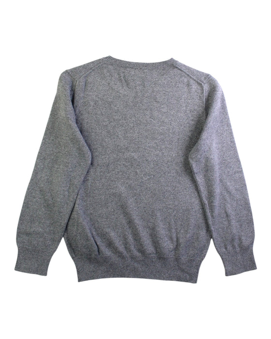 A Grey Crewneck Sweatshirts from Polo Ralph Lauren in size 7Y for boy. (Back View)