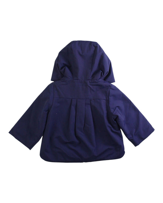 A Blue Lightweight Jackets from Jacadi in size 6-12M for girl. (Back View)