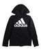 A Black Hooded Sweatshirts from Adidas in size 10Y for boy. (Back View)