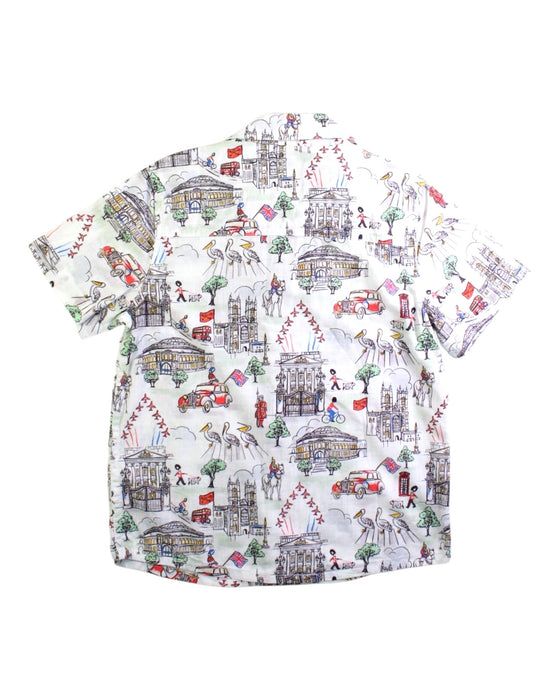 A White Short Sleeve Shirts from Monsoon in size 7Y for boy. (Back View)