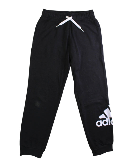 A Black Sweatpants from Adidas in size 7Y for neutral. (Front View)