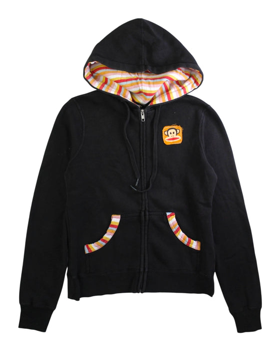 A Black Hooded Sweatshirts from Paul Frank in size 10Y for boy. (Front View)