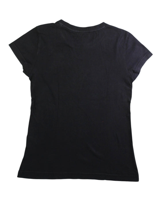 A Black Short Sleeve T Shirts from Adidas in size 11Y for neutral. (Back View)