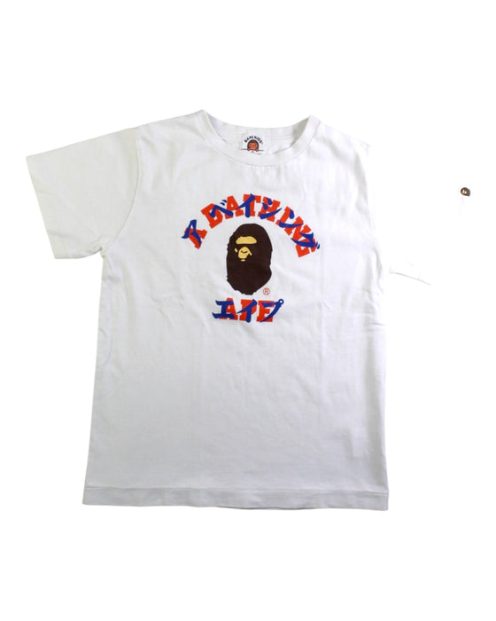 A White Short Sleeve T Shirts from BAPE KIDS in size 7Y for neutral. (Front View)