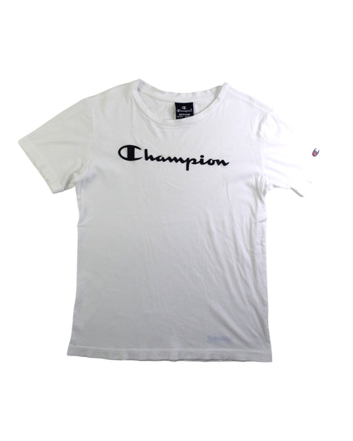 A White Short Sleeve T Shirts from Champion in size 9Y for neutral. (Front View)