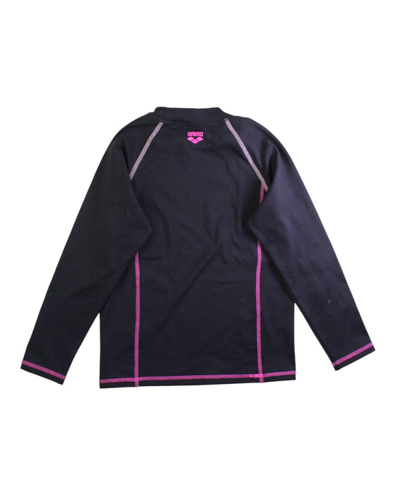 A Navy Rash Guards from Arena in size 11Y for girl. (Back View)