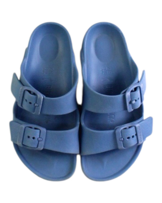 A Blue Sandals from Birkenstock in size 5T for neutral. (Back View)