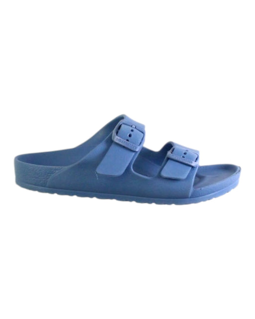 A Blue Sandals from Birkenstock in size 7Y for neutral. (Front View)