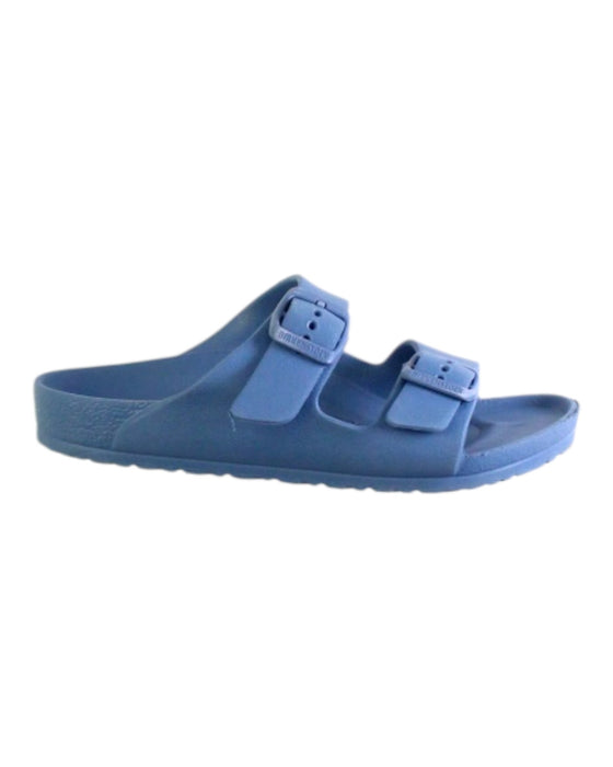 A Blue Sandals from Birkenstock in size 7Y for neutral. (Front View)