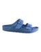 A Blue Sandals from Birkenstock in size 7Y for neutral. (Front View)