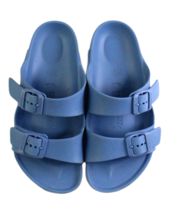 A Blue Sandals from Birkenstock in size 7Y for neutral. (Back View)