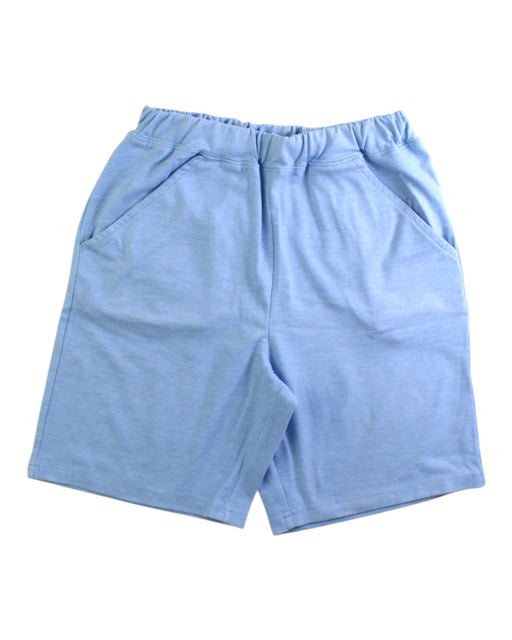 A Blue Shorts from Petit Main in size 9Y for boy. (Front View)