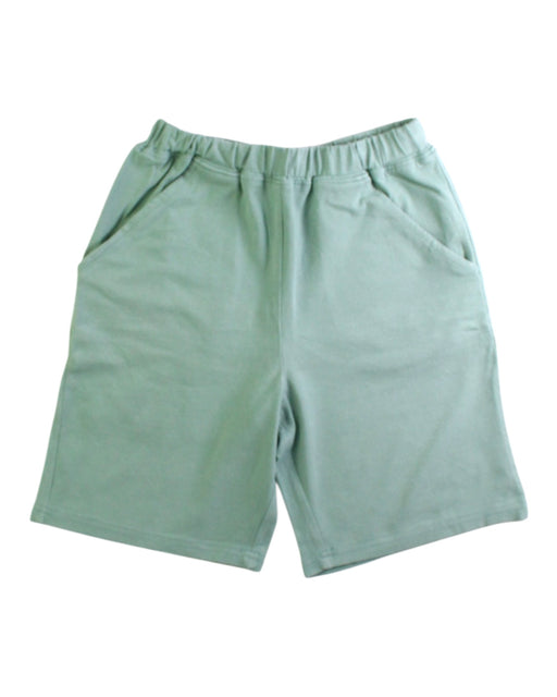 A Green Shorts from Petit Main in size 9Y for boy. (Front View)