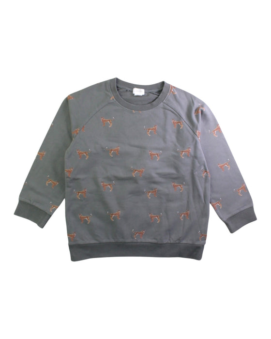 A Grey Crewneck Sweatshirts from Jamie Kay in size 7Y for boy. (Front View)