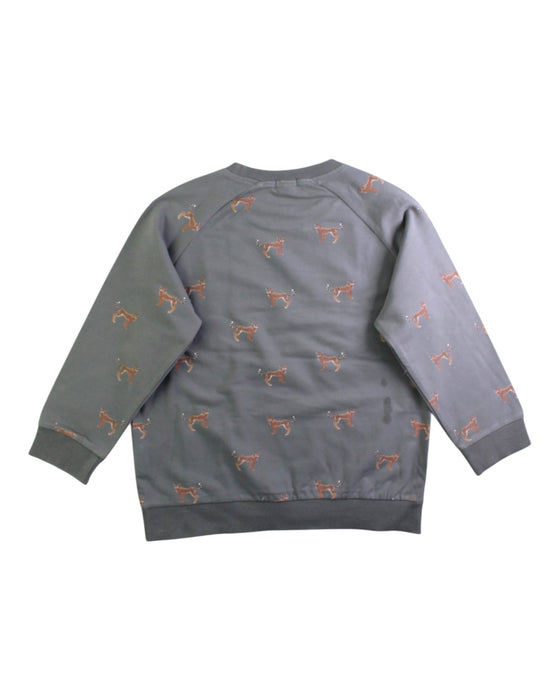 A Grey Crewneck Sweatshirts from Jamie Kay in size 7Y for boy. (Back View)