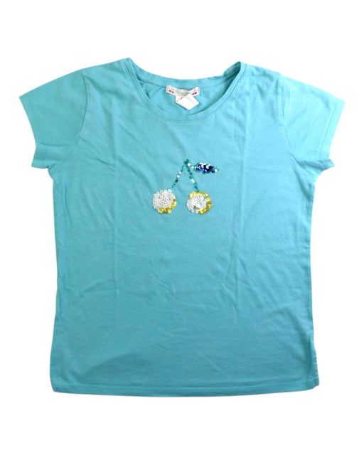 A Blue Short Sleeve Tops from Bonpoint in size 10Y for girl. (Front View)