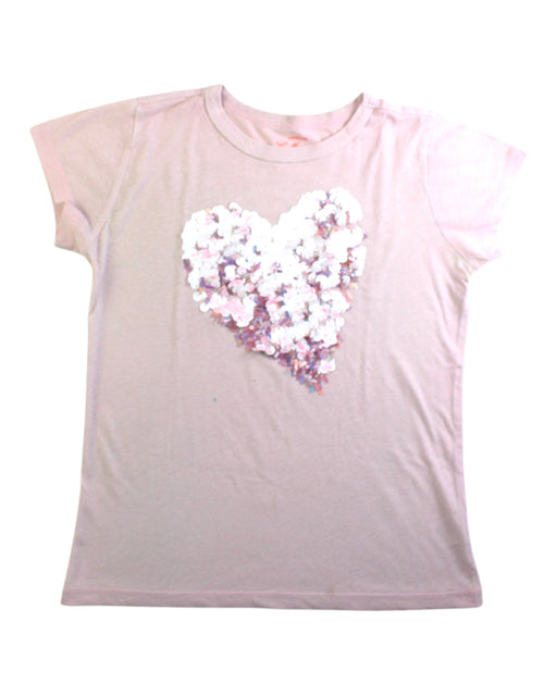 A Pink Short Sleeve T Shirts from Crewcuts in size 10Y for girl. (Front View)
