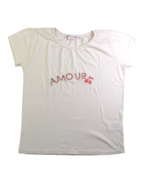 A White Short Sleeve T Shirts from Bonpoint in size 10Y for girl. (Front View)