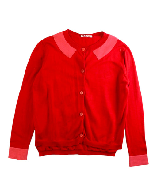 A Red Cardigans from Marni in size 6T for girl. (Front View)