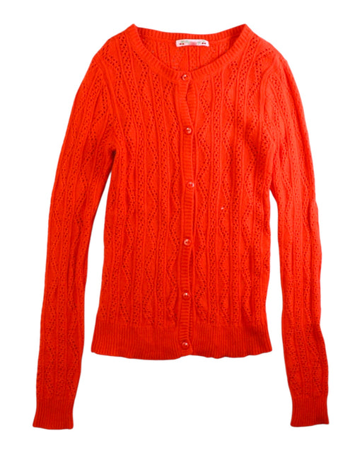A Orange Cardigans from Bonpoint in size 12Y for girl. (Front View)