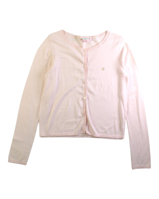 A Pink Cardigans from Bonpoint in size 10Y for girl. (Front View)