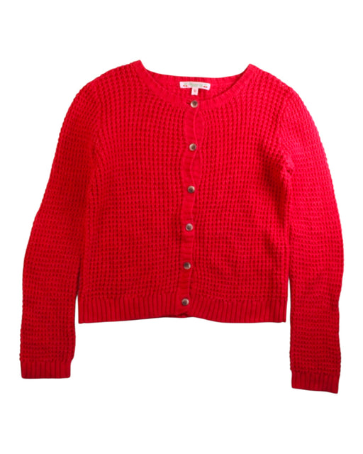 A Red Cardigans from Bonpoint in size 10Y for girl. (Front View)