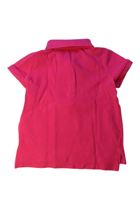 A Pink Short Sleeve Polos from Polo Ralph Lauren in size 5T for girl. (Back View)