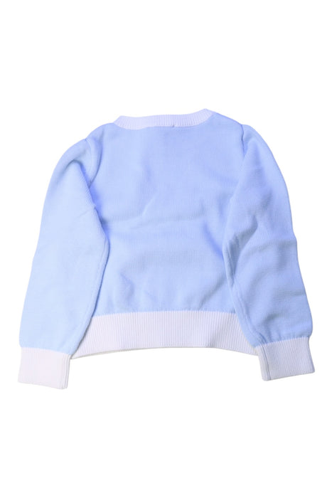A Blue Knit Sweaters from Jacadi in size 6T for girl. (Back View)