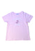 A Pink Short Sleeve T Shirts from Jacadi in size 6T for girl. (Front View)