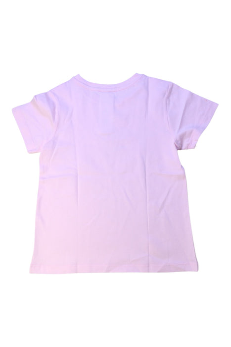 A Pink Short Sleeve T Shirts from Jacadi in size 6T for girl. (Back View)