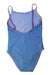 A Blue Swimsuits from Petit Bateau in size 6T for girl. (Back View)
