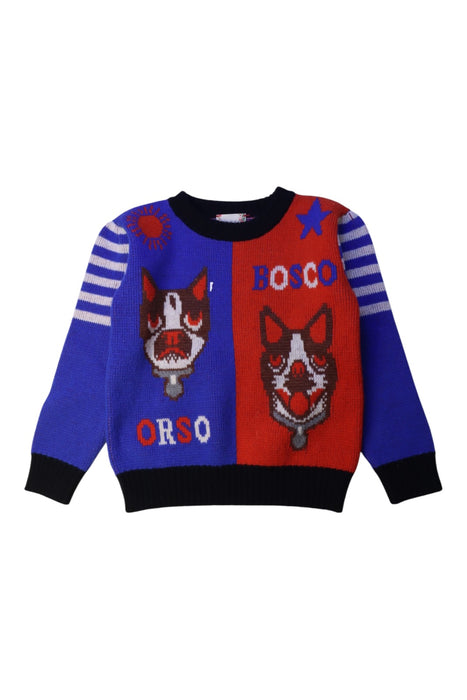A Multicolour Knit Sweaters from Gucci in size 5T for girl. (Front View)