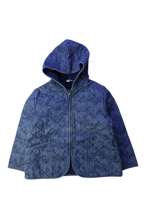 A Blue Puffer/Quilted Jackets from Stella McCartney in size 5T for neutral. (Front View)