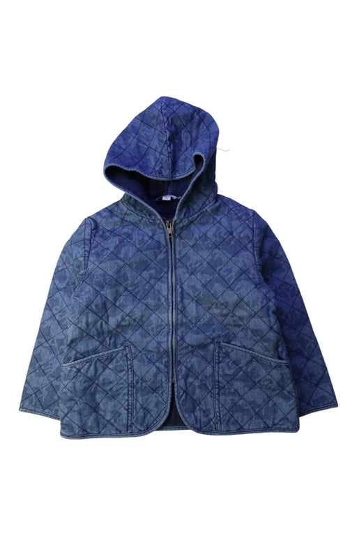 A Blue Puffer/Quilted Jackets from Stella McCartney in size 5T for neutral. (Front View)