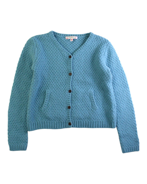 A Blue Cardigans from Bonpoint in size 10Y for girl. (Front View)