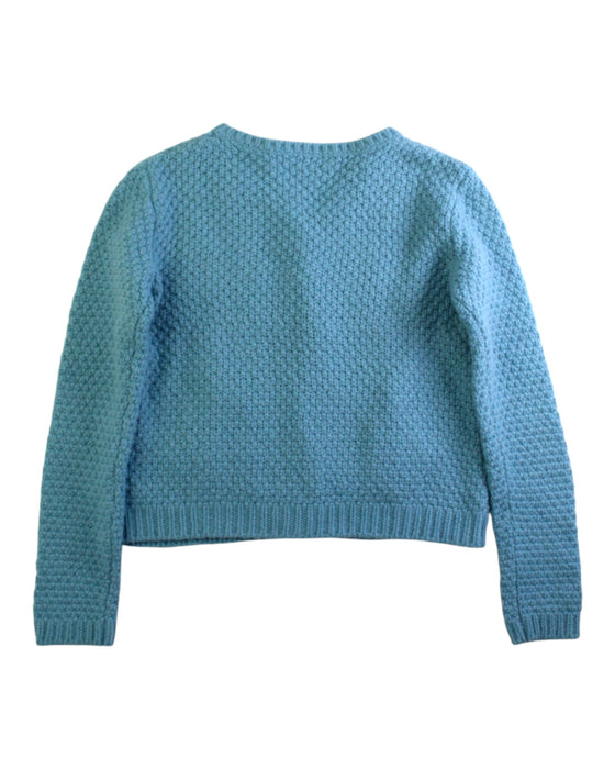 A Blue Cardigans from Bonpoint in size 10Y for girl. (Back View)