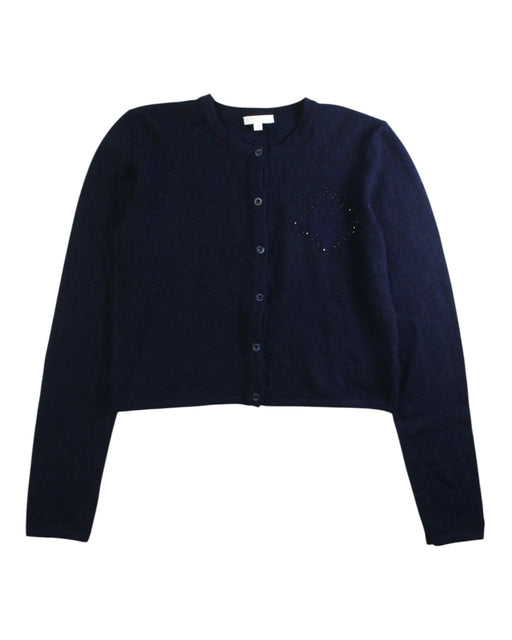 A Navy Cardigans from Gucci in size 10Y for girl. (Front View)