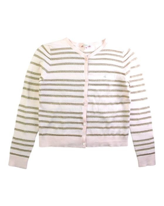 A Pink Cardigans from Bonpoint in size 10Y for girl. (Front View)
