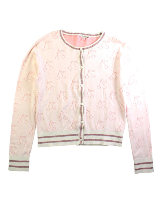 A Pink Cardigans from Bonpoint in size 10Y for girl. (Front View)