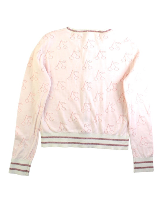 A Pink Cardigans from Bonpoint in size 10Y for girl. (Back View)