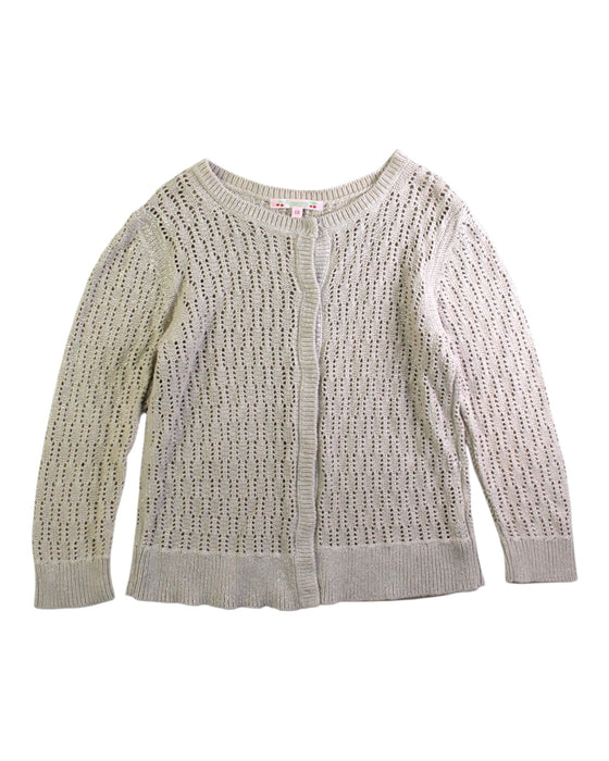 A Grey Cardigans from Bonpoint in size 12Y for girl. (Front View)