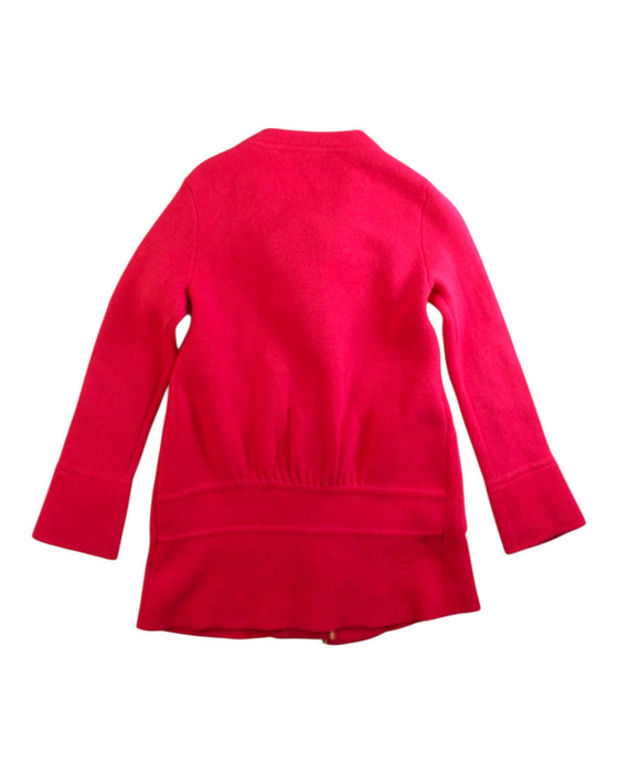 A Red Coats from Crewcuts in size 6T for girl. (Back View)