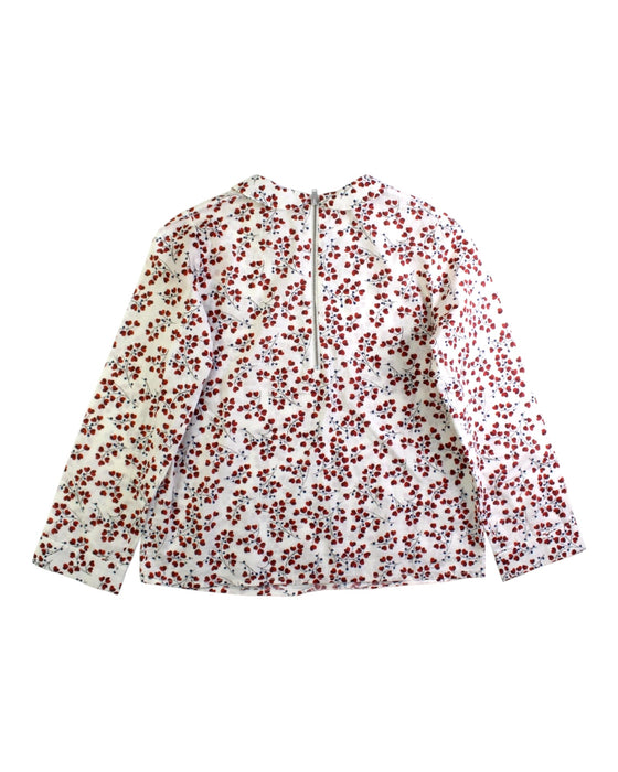 A Red Long Sleeve Shirts from Bonpoint in size 10Y for girl. (Back View)