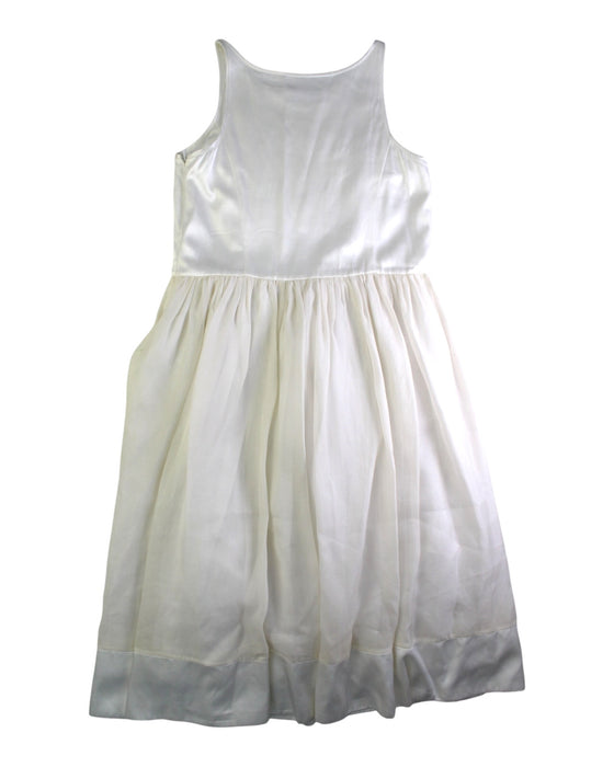 A White Sleeveless Dresses from I Pinco Pallino in size 12Y for girl. (Back View)