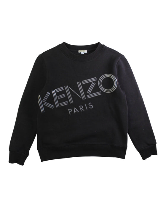 A Black Crewneck Sweatshirts from Kenzo in size 12Y for girl. (Front View)