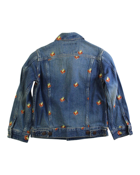 A Blue Lightweight Jackets from Hysteric Mini in size 5T for girl. (Back View)