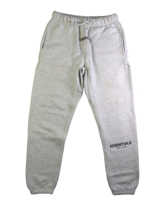 A Grey Sweatpants from Fear of God Essentials in size 10Y for neutral. (Front View)