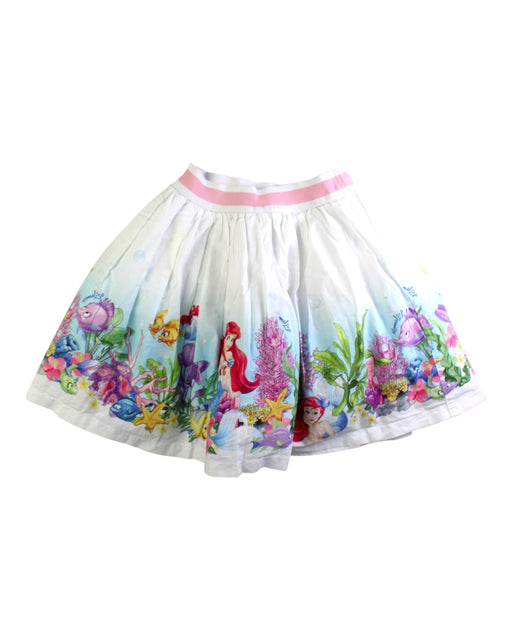 A White Mid Skirts from Monnalisa in size 6T for girl. (Front View)
